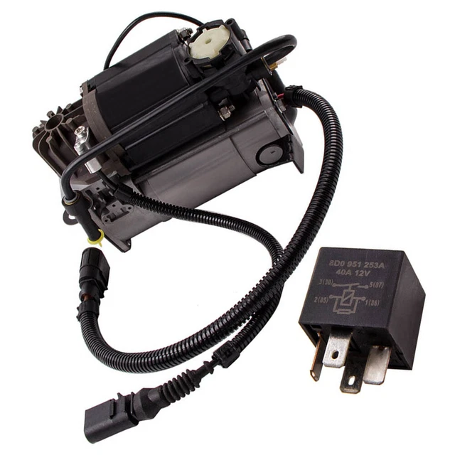 AIR SUSPENSION COMPRESSOR Pump + Relay Petrol Engine 6/8 Cylinder For