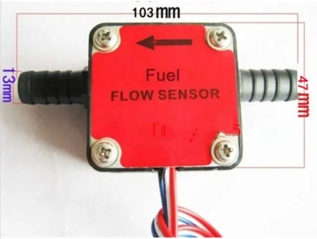 NEW 13mm Gear flow sensor Liquid Fuel Oil Flow Sensor Counter diesel gasoline