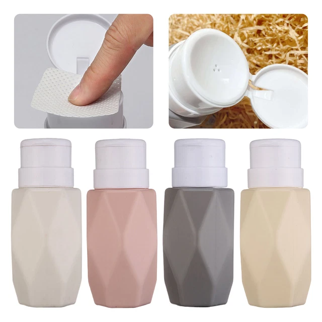 Eliminador de esmalte de uñas botella diseño de hueco, prensa de rombos recargable en