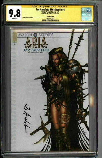 * ARIA Jay Anacleto Sketchbook #1 CGC 9.8 Variant SS Anacleto (1600182010) *