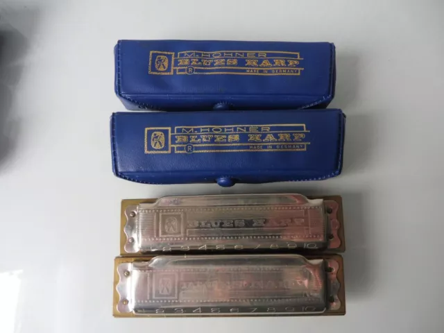 2 Harmonicas, Hohner Blues Harp, C And F