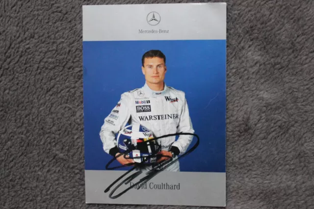 David Coulthard ca. 10X15 (wie Postkarte) Mercedes-Benz Formel 1 - 1999