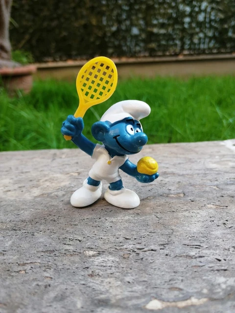 Puffi Smurfs Schlumpf Schtroumpf Peyo Schleich TENNIS PLAYER tennista 20093
