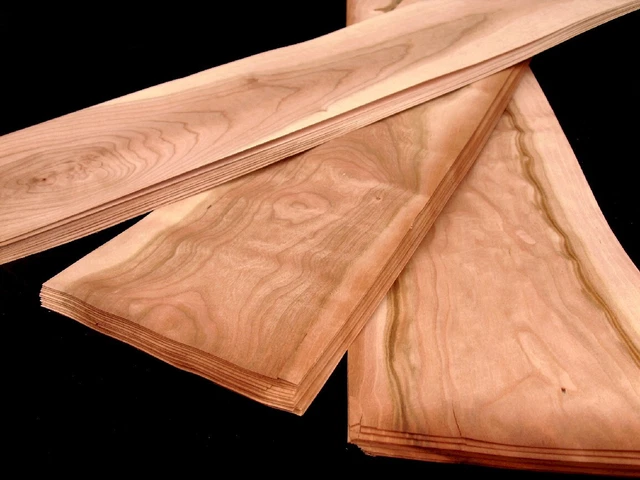 5,32m2 - 46 Blatt am. KIRSCHE "CHERRY" FURNIER - Holz Möbel Leiste Tisch Kommode