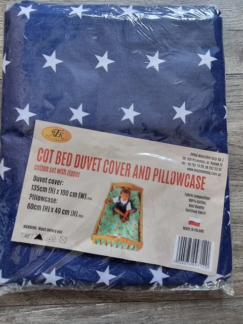Funda de edredón y funda de almohada para cuna