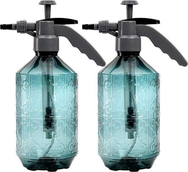 2 Pack 0.5 Gallon Hand Held Garden Sprayer, Manual Pump Pressure Water Sprayers