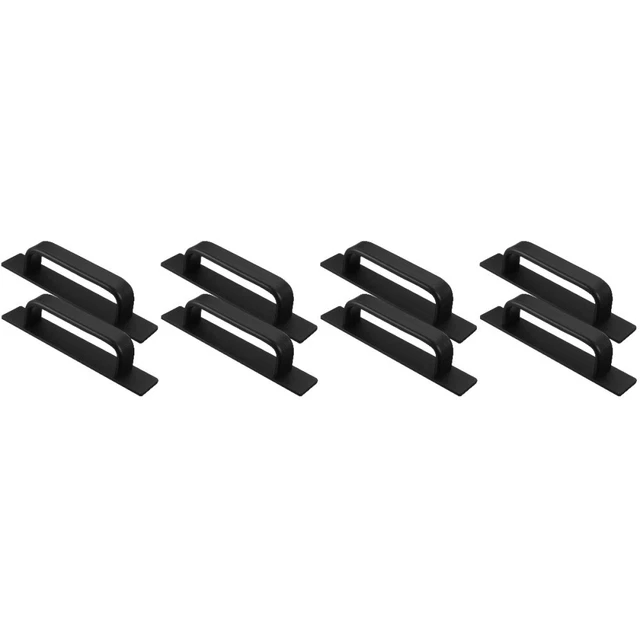 8 pz fibbia per porta lega di alluminio armadio trascina maniglie per finestra scorrevole black