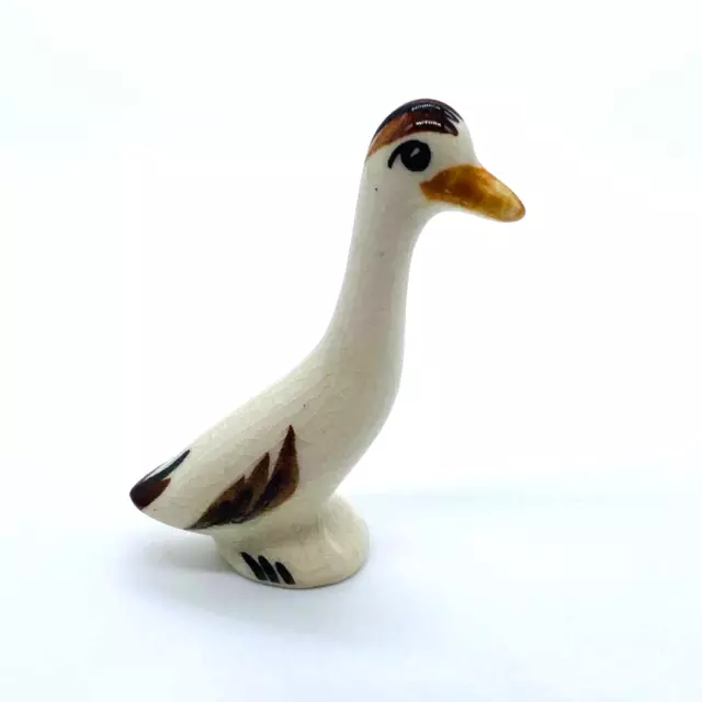 VTG Handpainted White Goose Ceramic Folk Art Figurine Made in Canada