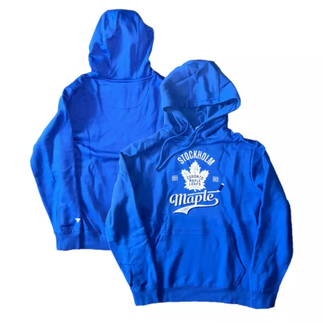 Toronto Maple Leafs Hoodie Men's NHL Stockholm 2023 Top - New