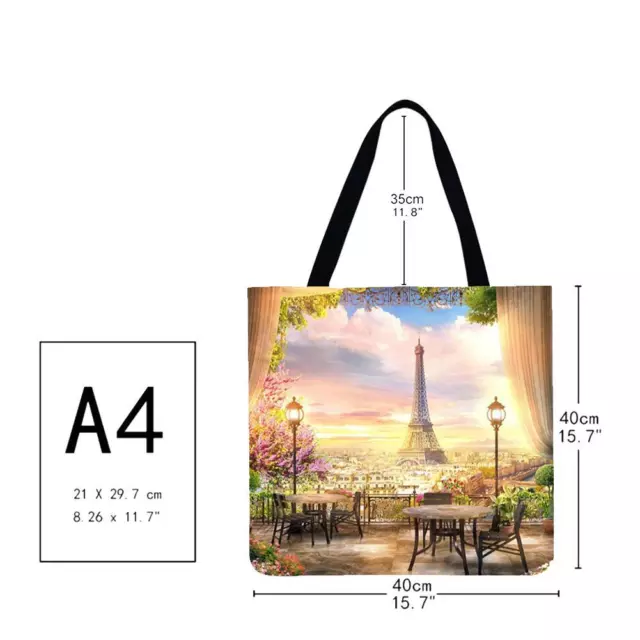 fr eiffel tower linen bag 2