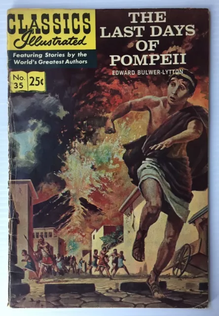 CLASSICS ILLUSTRATED #35 The Last Days of Pompeii (1970 issue) by Edward Lytton