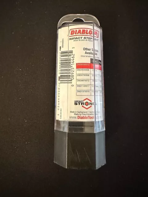 Diablo DSD0500S13 Impact Step Drill Bit 13 Steps 1/4" - 1/2" 2