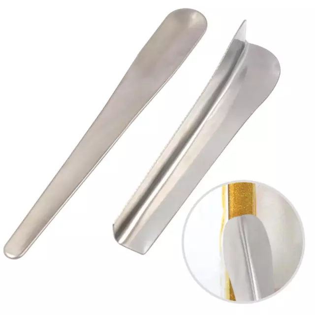 Outil de truelle de plâtrage 2 pièces en acier inoxydable pour outils de