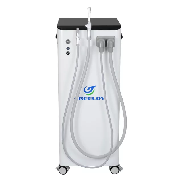 GS-M400 Dental Updated High Volume Suction System Mobile Suction Pump Unit USA