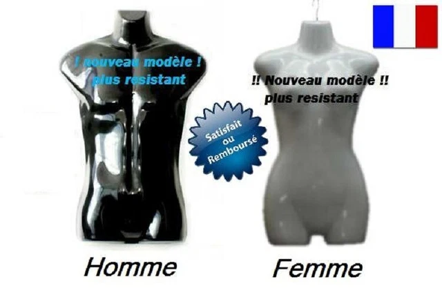 Lot 1 A 10 Mannequin Femme Buste Presentoir Vitrine Textile Ne Casse Pas 72 Cm