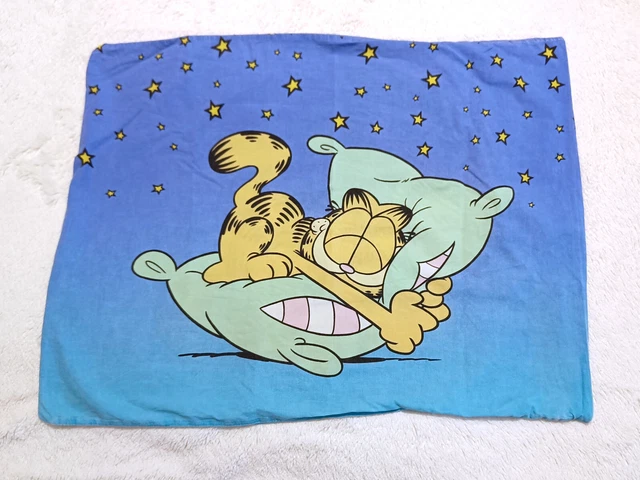 VTG 90s Garfield Pillow Case Cover Fabric Kawaii Fairy Kei Cat Cute