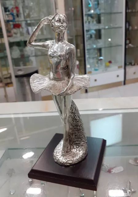 Statua Scultura Ballerina  Argento 800  idea regalo Statue Sculpture