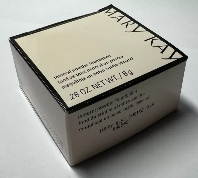 Mary Kay IVORY 0.5 Mineral Powder Foundation  New in Box 040983