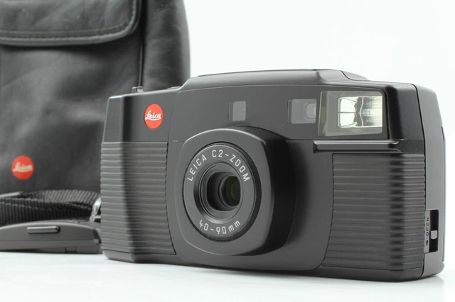 【NEAR MINT w/Case】 Leica C2 Zoom Black Point & Shoot 35mm Film Camera From JAPAN