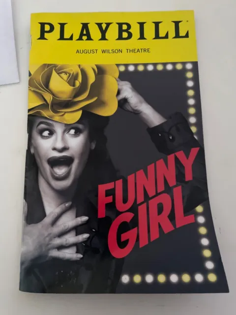 FUNNY GIRL Playbill MUSICAL Lea Michele Broadway Musical New York REVIVAL
