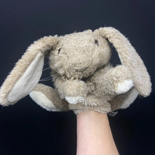 VINTAGE FOLKMANIS FOLK Tails Gray Brown Bunny Rabbit Hand Puppet