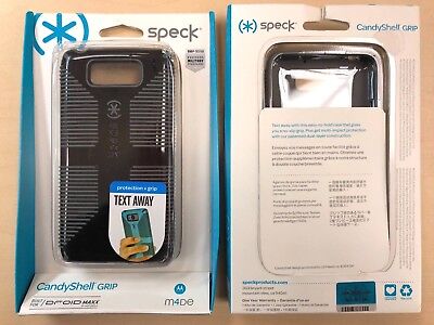Speck CandyShell Grip Case For Moto Droid Maxx  SPK-A2168 Black / Grey