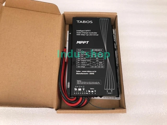 SR-DM160-R 12V/24V/15A GEN4 MPPT Solar Charge Controller With Step-Up ...