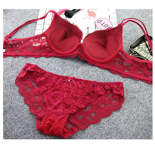 WOMENS SEXY LACE Bra Set Push Up Embroidered Lace Bra and Panty Set All  Colors $13.98 - PicClick