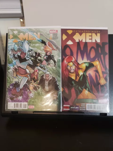 Extraordinary X-Men 1-2 Jeff Lemire Marvel Comics 2016
