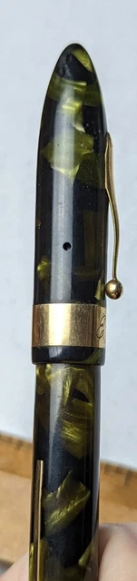 Sheaffer 14k Autograph Oversize Balance Green vintage fountain pen solid gold 6
