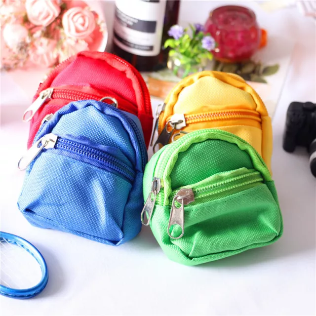 1:6 Dolls House Bag Mini Backpack Model Dollhouse Miniature Learning Accesso-EL