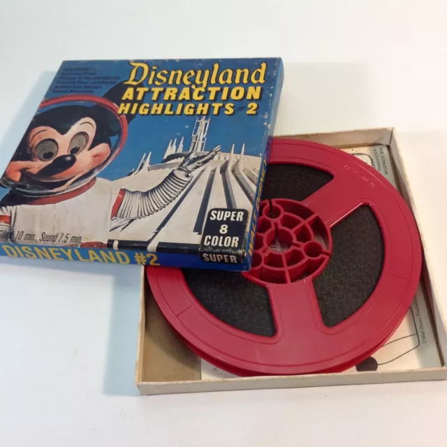Vintage 8mm Super 8 Colour Movie Disneyland Highlights 2 2