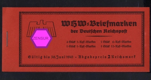 Deutsches Reich Markenheftchen MH 47.1 postfrisch - Winterhilfswerk 1941 [60261