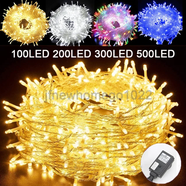 Christmas Fairy Lights Indoor Outdoor String 100-500 LED Waterproof Xmas Party