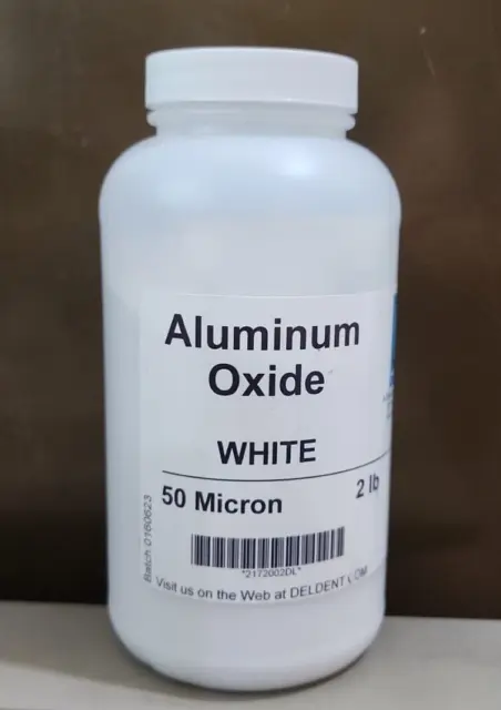 Deldent Aluminum Oxide White 50 Micron ~  2Lb