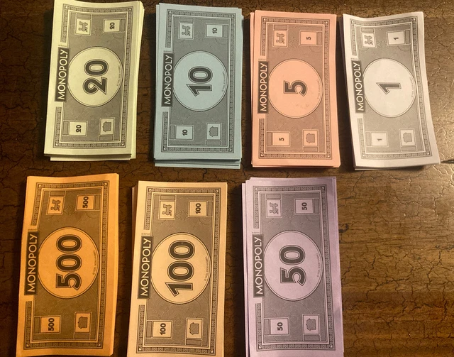 HASBRO MONOPOLY C1009 Classic Board Game REPLACEMENT Money Set 2017 £7.