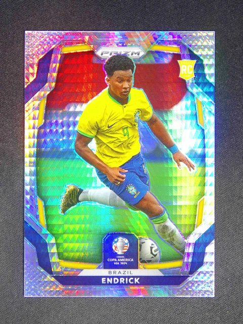Carte Panini Instant Copa America 2024 #36 Endrick Bleu-rouge - Notée PSA 10 GEM MINT /5 - Jeune Talent Brésil !
