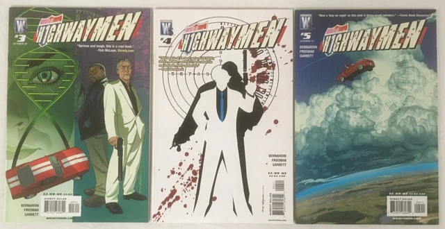 THE HIGHWAYMEN - 3 Comic Lot issues # 3 4 5  VF/NM Wildstorm Comics