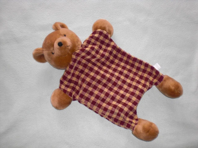 Wärmflaschenhülle Bezug Bär braun rot gelb 40cm - Wärmflaschenbezug