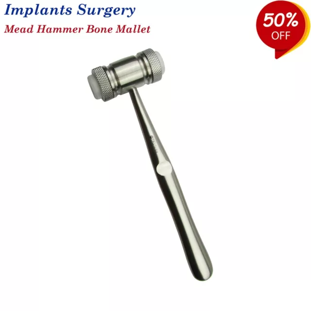 Dental Implantes Quirúrgico Mead Mazo Hueso Martillo Levantar Injerto Tools Ce