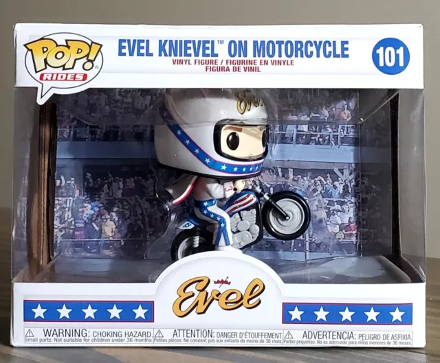 FUNKO POP RIDES Evel Knievel on motorcycle 101 $34.99 - PicClick