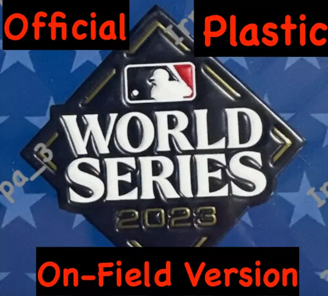 2023 WORLD SERIES PATCH OFFICIAL MLB Ranger Diamondback TPU Jersey PLASTIC Patch