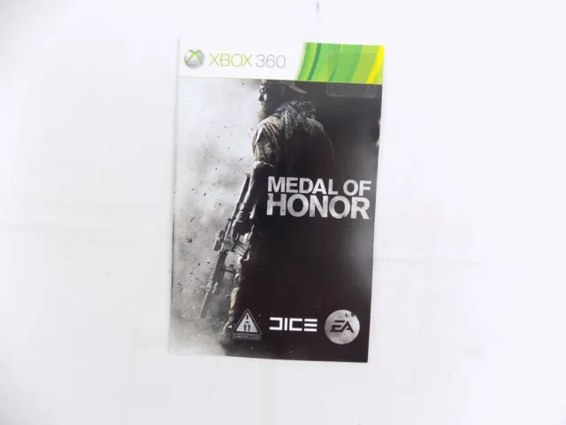 Xbox 360 Medal of Honor Manual Only