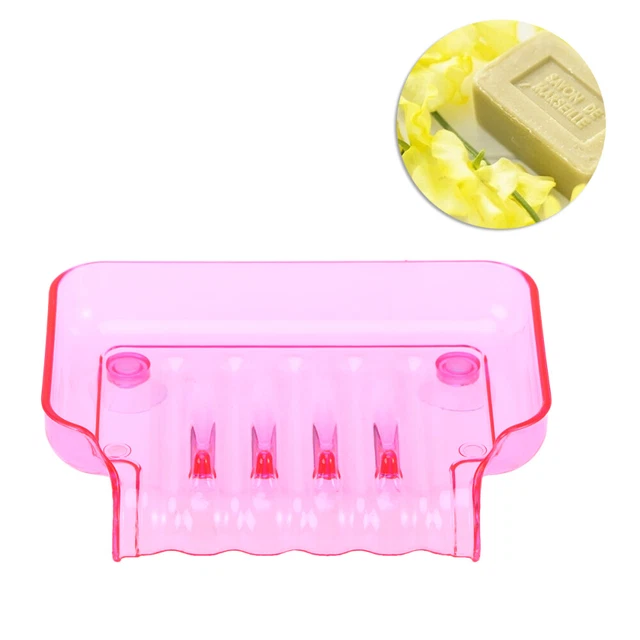 Baño Jabón Cascada Plato Color Claro Esponja Soporte Bandeja de Almacenamiento con Dos