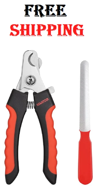 Dog Nail Trimmer Clippers Cat Pet Toenail Claw Cutter Grooming Scissors Blades