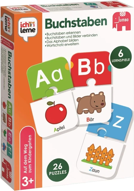 SPIELE ICH LERNE Buchstaben, Lernspiele ab 3 Jahren, Buchstaben Spiel