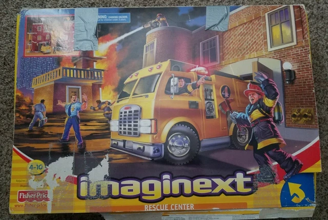 Imaginext Rescue Center FISHER PRICE IMAGINEXT RESCUE CENTER 78328 FIRE STATION FIREMAN ...