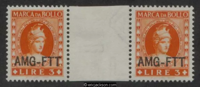 AMG Trieste Fiscal Revenue Stamp, FTT F53a mint, VF