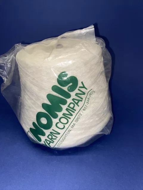Cono de hilo Nomis Excellence, blanco 1 lb