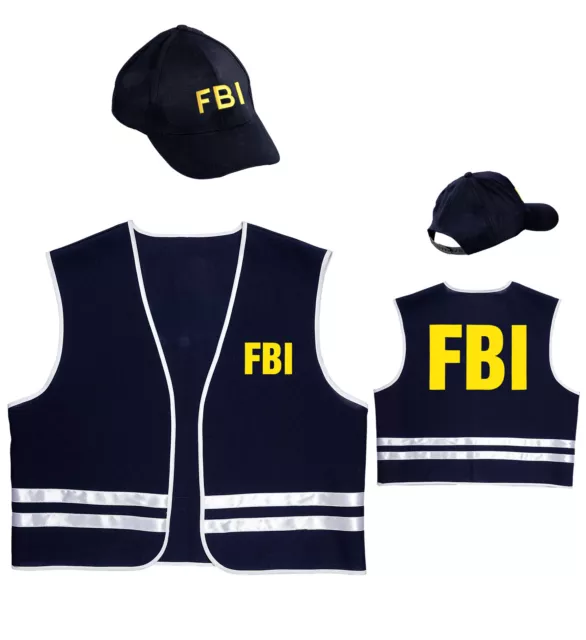 FBI Kostüm Weste Polizei Sondereinsatz Uniform Polizei SEK Swat Gr.  58Karneval